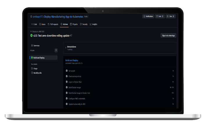Deploy Manufacturing App to Kubernetes preview