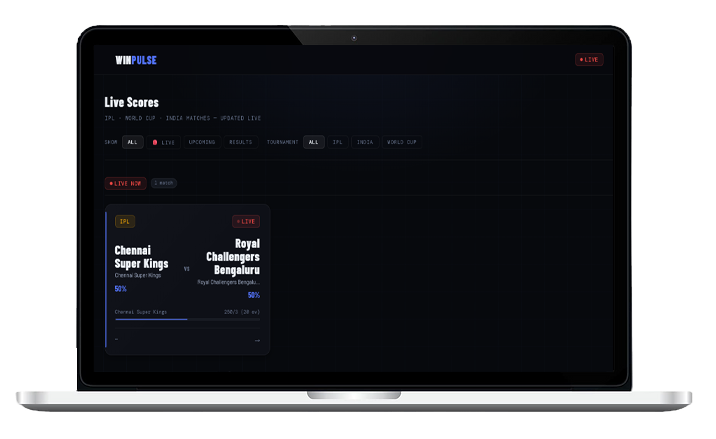 Live Cricket WinPulse preview